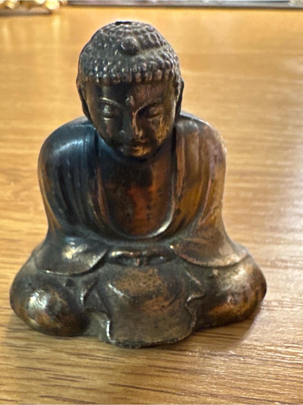 Used Little Metal Copper Clad Buddha 2 “Tall Made in Japan!!